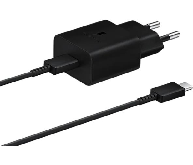 SAMSUNG Ladowarka sieciowa 1xUSB-C 15W EP-T1510 z kablem USB-C USB-C czarna - 738699 - zdjęcie 4